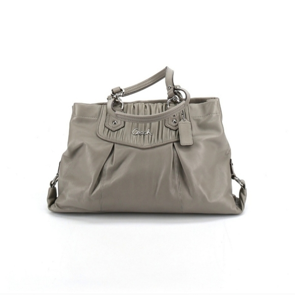 NWT Coach Ashley Ruched Leather Shoulder Bag W/2 Freebies - Picture 2 of 13